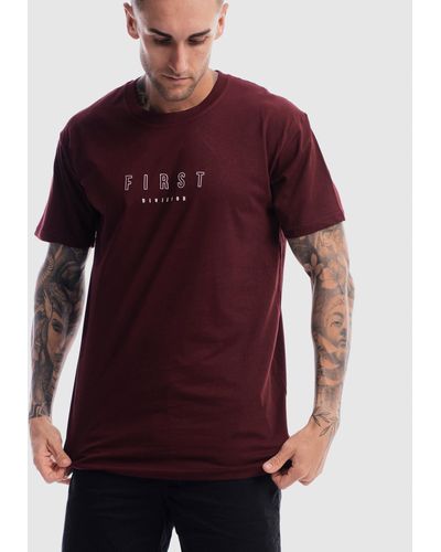 First Division First Embroidery Tee - Red