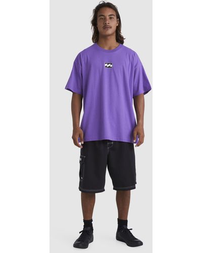 Billabong Logo T Shirt - Purple