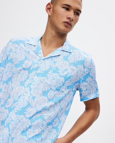Marcs Okinawa Ss Shirt - Blue
