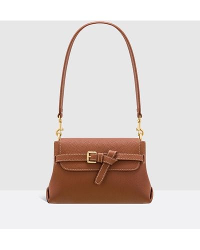 Oroton Margot Small Top Handle - Brown