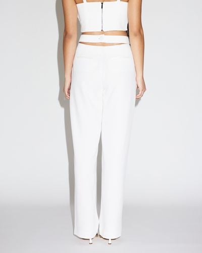 Lover Piper Crepe Tailored Trousers - White