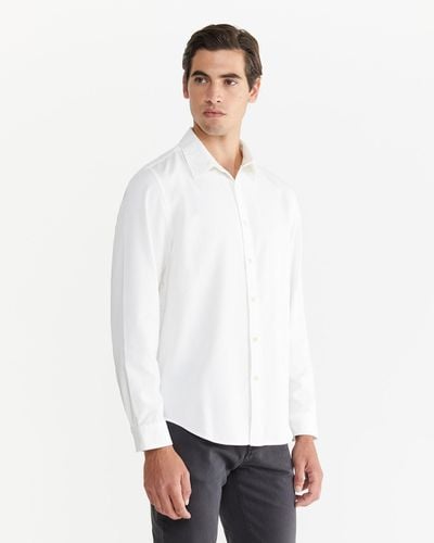 Jag Lyocell Cotton Long Sleeve Shirt - White