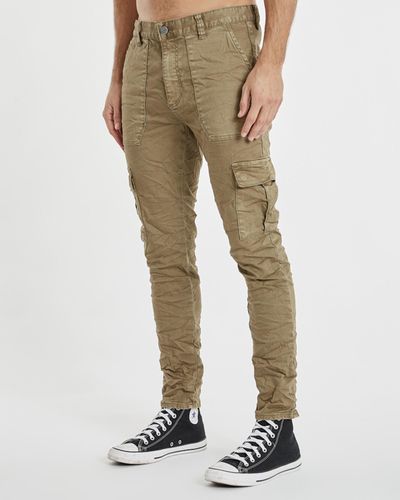 Kiss Chacey Davis Cargo Jeans - Natural