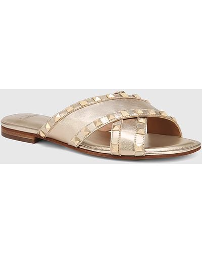 Wittner Calabria Leather Flat Sandals - Natural