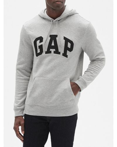 Gap Logo Fleece Hoodie - Grey
