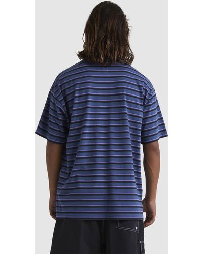 Billabong Backbeach Stripe T Shirt - Blue