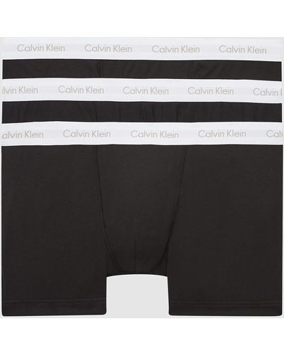 Calvin Klein Big & Tall Trunk 3 Pack - Black