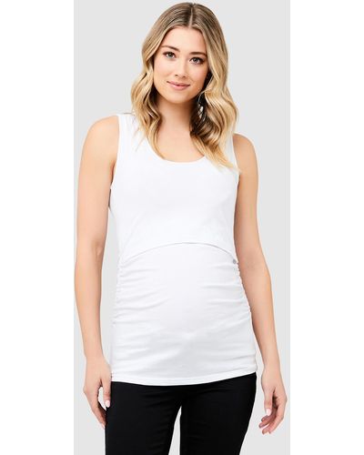 Ripe Maternity Organic Nursing Tank - White