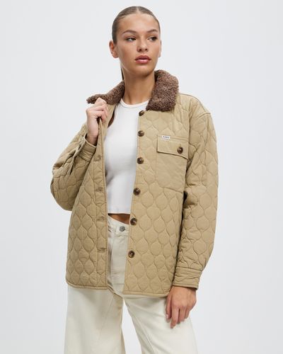 Lee Jeans Mara Quilted Shacket - Natural