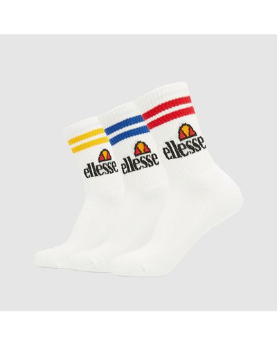 Ellesse Pullo 3pk Socks - White