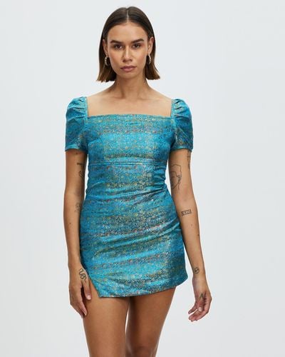 LENNI the label Cerulean Mini Dress - Blue