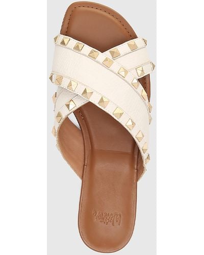 Wittner Calabria Leather Flat Sandals - Natural
