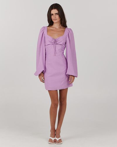 Charlie Holiday Andrea Mini Dress - Purple