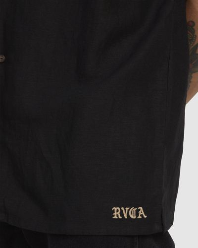 RVCA Black Grounds Ss Shirt