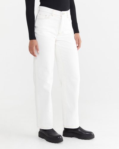 Jag Tyla Mid Rise Garment Dye Jeans - White