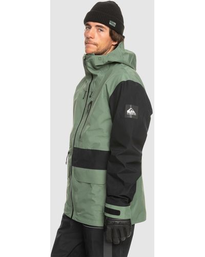 Quiksilver Highline Pro Sammy Carlson 3 L Gore Tex® Technical Snow Jacket - Green