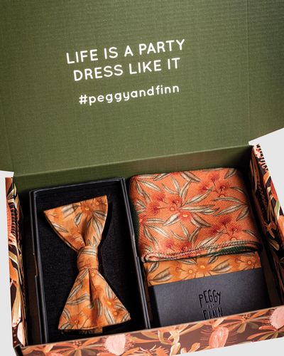 Peggy and Finn Flowering Gum Bow Tie Gift Box - Multicolour