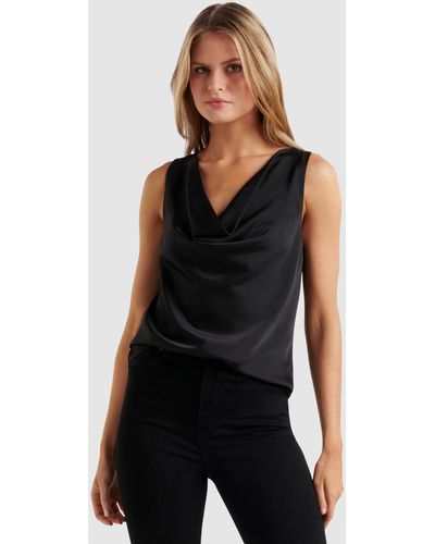 Forever New Hailey Cowl Cami - Black