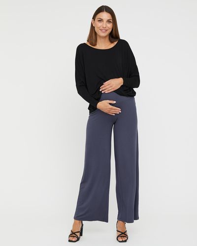 Bamboo Body Luxe Wide Leg Pant - Blue