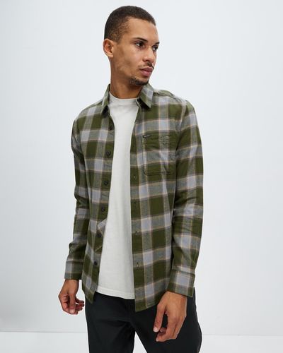 Volcom Caden Plaid Long Sleeve Shirt - Green