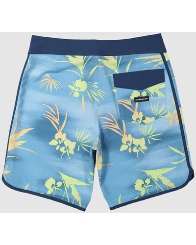 Quiksilver Surfsilk Scallop 19" Board Shorts For Men - Blue