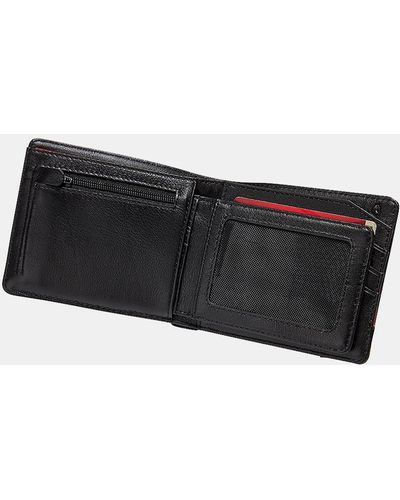 Nixon Pass Leather Coin Wallet - Black