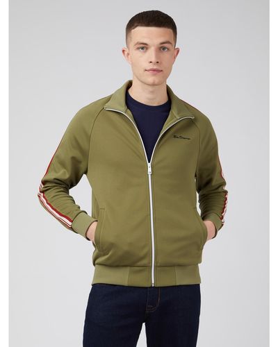 Ben Sherman House Taped Track Jacket - Green