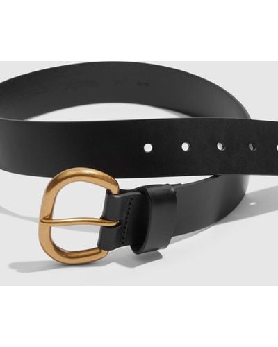 Country Road Solid Buckle Belt - Black