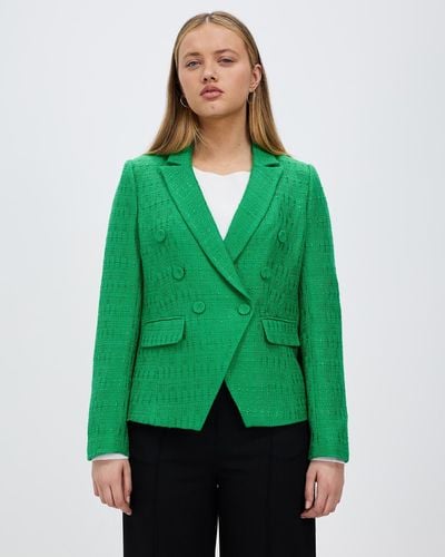 Marcs Aldys Tweed Blazer - Green