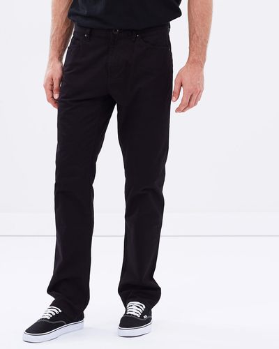 Volcom Solver 5 Pocket Twill Trousers - Black