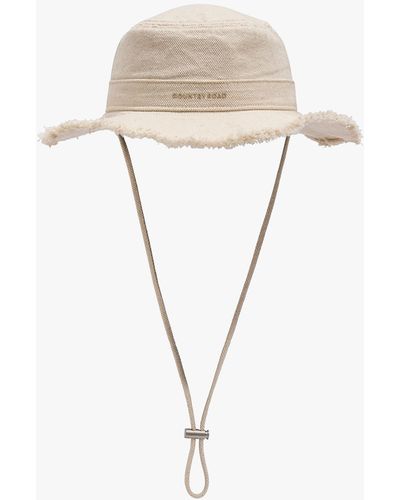 Country Road Canvas Bucket Hat - White