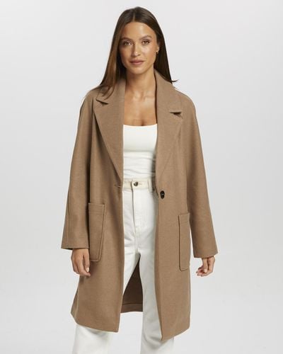 ONLY New Victoria Life Coat - Natural
