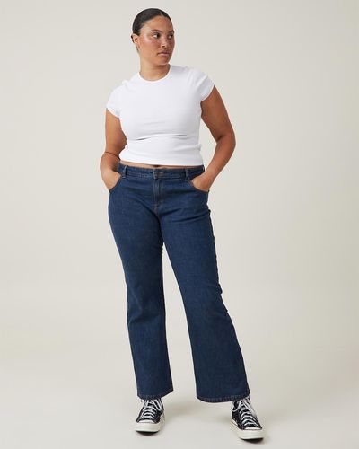 Cotton On Stretch Bootcut Jeans - Blue