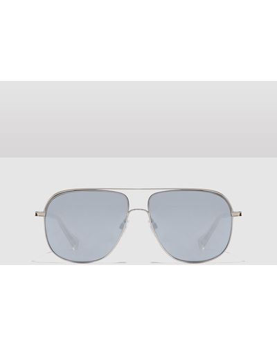 Hawkers Hawkers Silver Chrome Teardrop Sunglasses For Men And Women Uv400 - Metallic