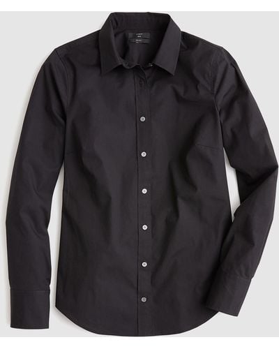 J.Crew Slim Stretch Perfect Shirt - Black