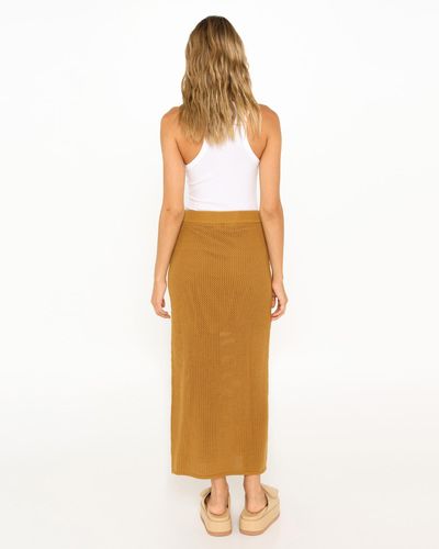 Lost In Lunar Everly Knit Skirt - Metallic