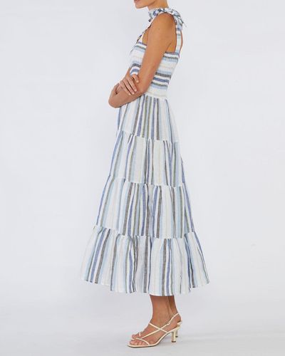 Amelius Zanci Stripe Linen Dress - Blue
