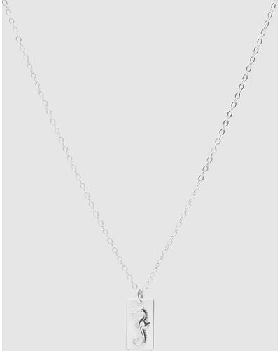 Pastiche Seahorse Necklace - Metallic