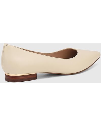 Wittner Monica Leather Flats - Natural