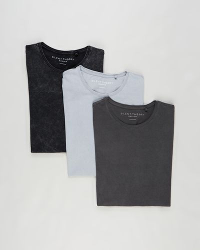 Silent Theory Acid Tail Tee 3 Pack - Grey