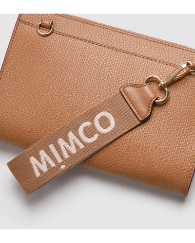 Mimco Webbing Wrist Bag Strap - Brown