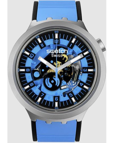 Swatch Azure Daze Watch - Blue