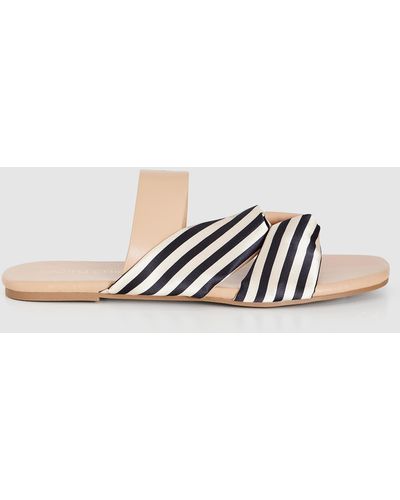 City Chic Wide Fit Remi Slide - White