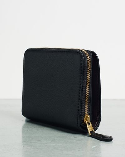 COACH Small Zip Around Wallet - Black