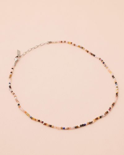 petit moments Mini Bead Necklace - Natural