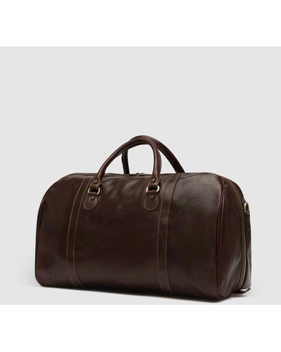 Republic of Florence The Columbus Leather Duffle Bag - Brown
