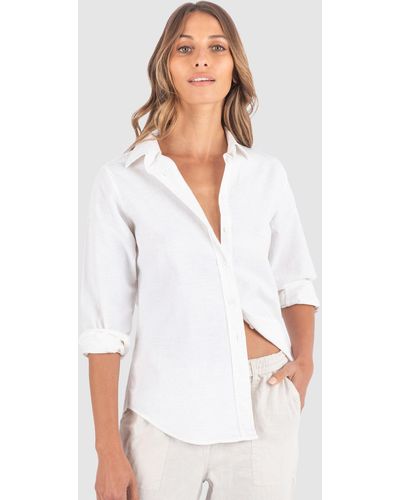 CAMIXA Essy Linen Shirt - White