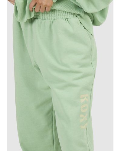 Roxy Move On Up baggy Tracksuit Bottoms For Women - Green