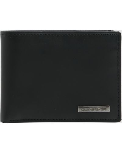 Quiksilver Gutherie Leather Bi Fold Wallet - Black