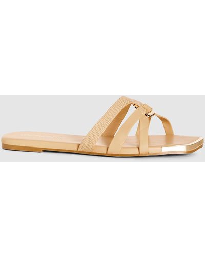 City Chic Wide Fit Dressy Diana Sandal - White